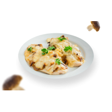 Горячее: Куриное филе с грибами 